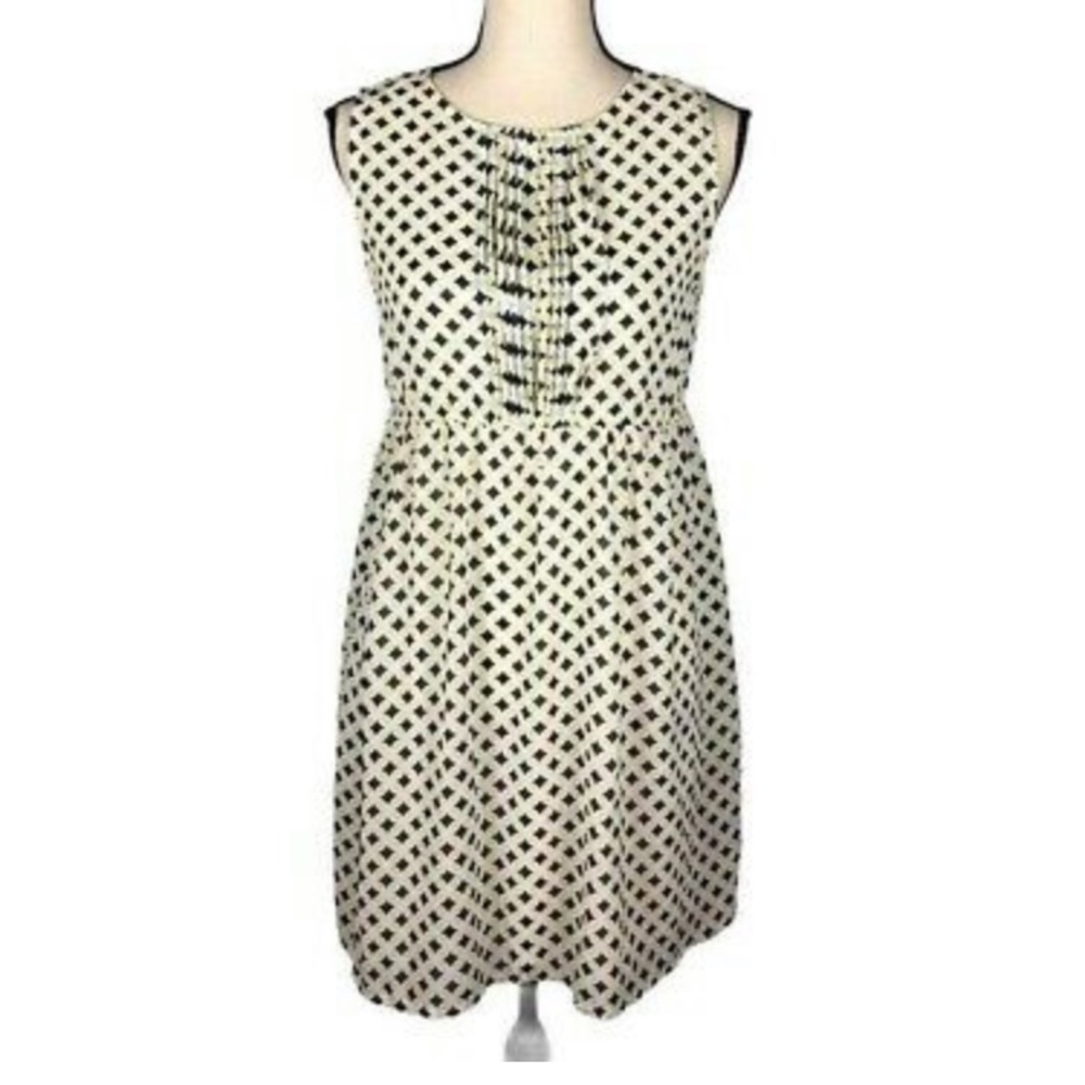 Yellow & Blue Geometric Pattern Dress - Picture 4 of 4